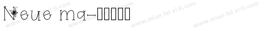 Neue ma字体转换